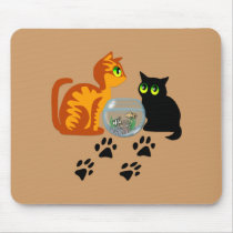 Cats At Play Mouse Pads