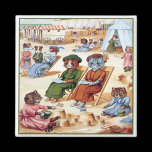 Cats at the Beach by Louis Wain magnets
