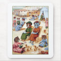 Cats at the Beach by Louis Wain mousepads