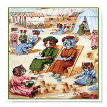 Cats At the Beach by Louis Wain posters