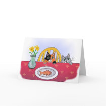 Cats at the Table, Notecard