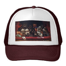 Cats at the Theater for Christmas Mesh Hat