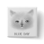 Cat's Blue Day Magnet buttons