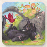 Cats, Cardinals and Roses / Coasters