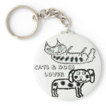 Cats & Dogs lover keychains