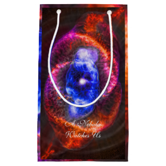 Cats Eye Nebula outer space picture Small Gift Bag