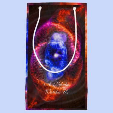 Cats Eye Nebula outer space picture Small Gift Bag