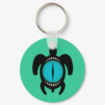 Cat's Eye Turtle Keychain