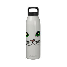 Cat's Face Water Bottles