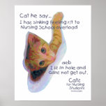 Cats for Nursing Students - I has Sinking Feeling Posters