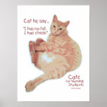 Cats for Nursing Students - I has Stress Print