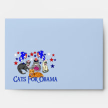 CATS FOR OBAMA ENVELOPES