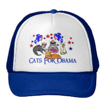 CATS FOR OBAMA HATS