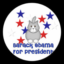 Cats For Obama stickers by orsobear Cats For Obama stickers