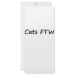 Cats FTW rack cards