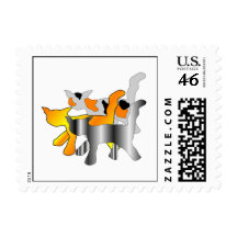 Cats Graphic Postage Stamps