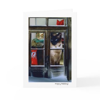 cat's holiday card