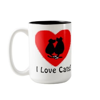 Cats: I (Heart) Cats mug