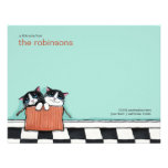 Cats in a Packing Box | Flat Note Card Custom Invite