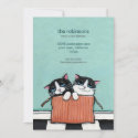 Cats in a Packing Box | New Home Announcement