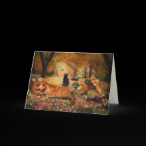 Cats in Autumn cards