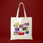 Cats in Colorful Boxes Bag bags