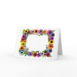 Cats in Flowers Border cards