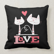 Cats in Love American MoJo Pillow