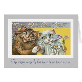 Cats in Love and Thoreau Quote Cards