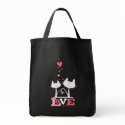 Cats in Love Cute Kitty Valentine bags by LisaMarieDesign Cats in Love Cute Kitty Valentine bags