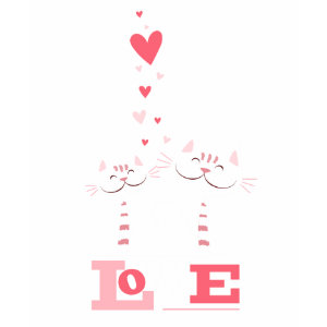 Cats in Love Cute Kitty Valentine shirt