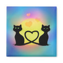 Cats In Love magnets