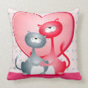Cats in love, pillow throwpillow