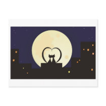 cats in love postcards