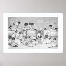 Cats in the Dormitory by Louis Wain - Print