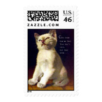Cats know How we feel stamps