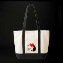 Cats leave paw-prints in our hearts bags