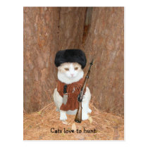 Cats love to hunt. postcards