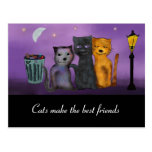 Cats Make The Best Friends Postcards