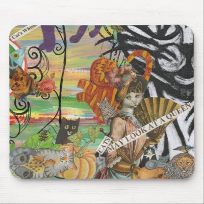 Cat's may look at a Queen Mousepad by kewzoo