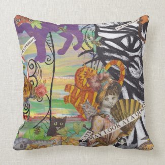 Cats May Look at a Queen Pillow mojo_throwpillow