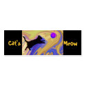 Cat's Meow bookmark business cards by SuzeeQ Cat's Meow bookmark business cards