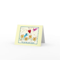 Cat's Meow Romantic greeting card