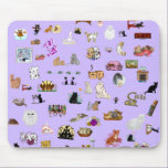 cats mouse pad mousepads