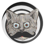 cat's mustache dinner plates