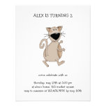 Cats 'n' Dogs · Brown Cat Custom Invites
