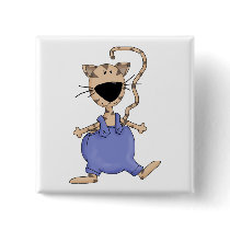 Cats 'n' Dogs · Cat in Overall buttons