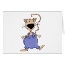 Cats 'n' Dogs · Cat in Overall cards