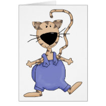 Cats 'n' Dogs · Cat in Overall cards