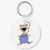 Cats 'n' Dogs · Cat in Overall keychains